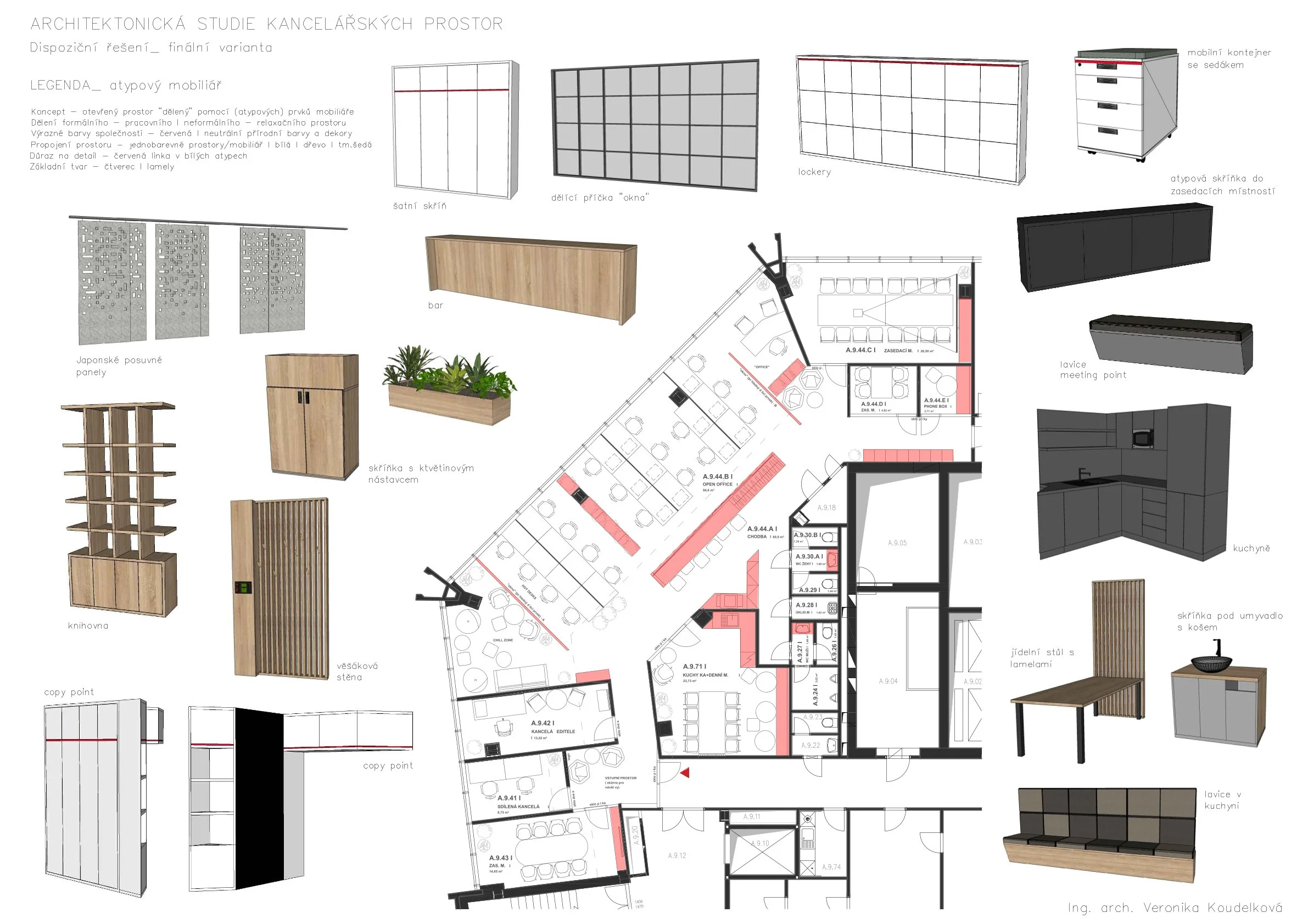 Nábytek pro architektickou studii